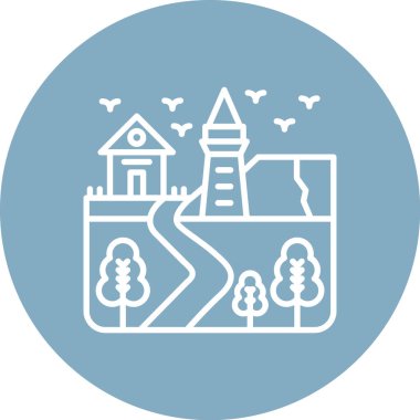 Bir ev simgesinin vektör illüstrasyonu