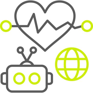 Tıbbi bir simgenin vektör illüstrasyonu