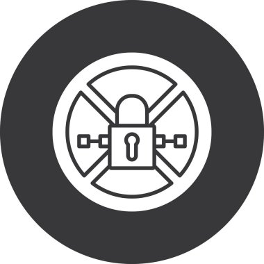 Modern b 'nin vektör illüstrasyonu simge zilinden yoksun