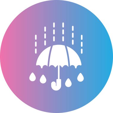 şemsiye simgesi vektör illüstrasyonu