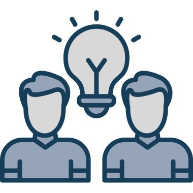 Ampul. Web simgesi basit illüstrasyon