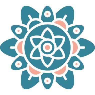 Çiçek Mandala vektör çizimi