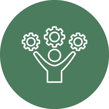 İş ve finans simgesinin vektör illüstrasyonu