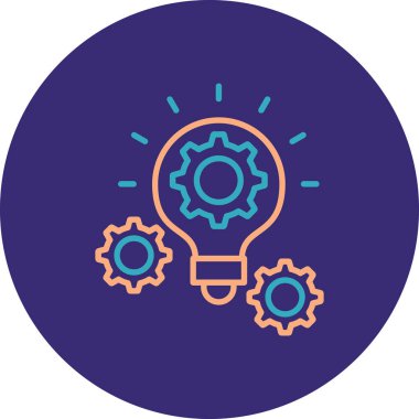 Bir dişli simgesini vektör çizim