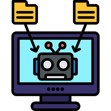 bilgisayar simgesi vektör illüstrasyonu