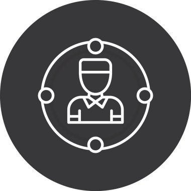 İş ve finans simgesinin vektör illüstrasyonu