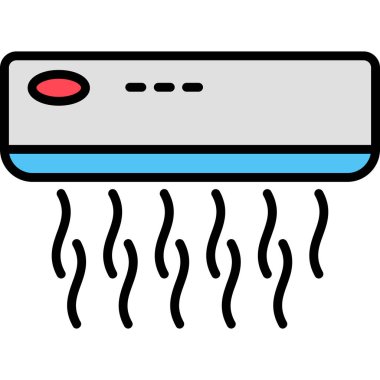 Klima ikonu vektör illüstrasyon tasarımı