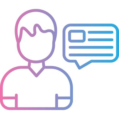 Müşteri geri bildirimi. Web simgesi basit illüstrasyon