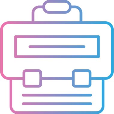 Çanta. Web simgesi basit illüstrasyon