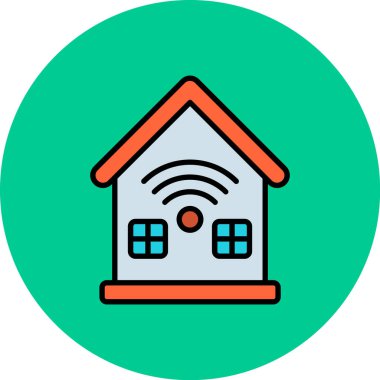 Kablosuz. Web simgesi basit illüstrasyon