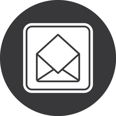 e-posta mektup zarfı simgesi ana hat biçiminde