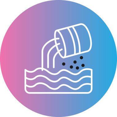 Su simgesinin vektör illüstrasyonu