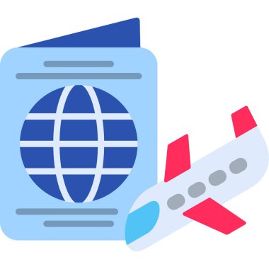 Uçak. Web simgesi basit illüstrasyon