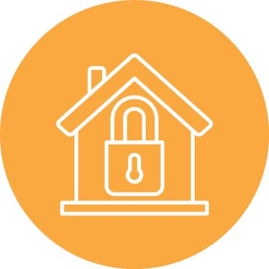 Ev. Web simgesi basit illüstrasyon