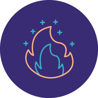 Şenlik Ateşi simgesinin vektör illüstrasyonu