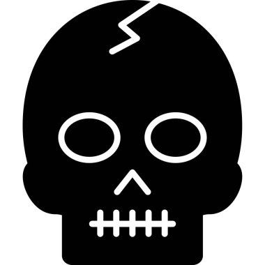 Haçlı cadılar bayramı kafatası