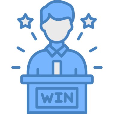 Aday simgesi vektör illüstrasyonu