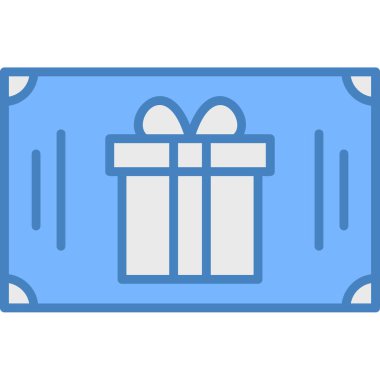 hediye kutusu simgesi, vektör illüstrasyonu