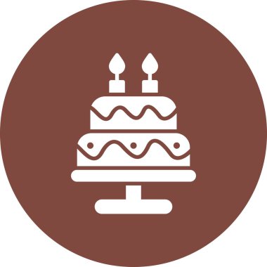 Kek. Web simgesi vektör illüstrasyonu