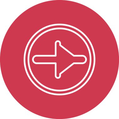 uçak ikonu vektör illüstrasyonu