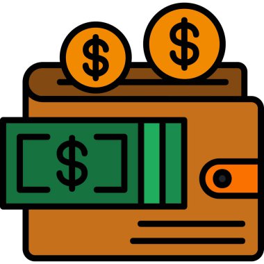 Nakit para dolar simgesi - taslak biçimi