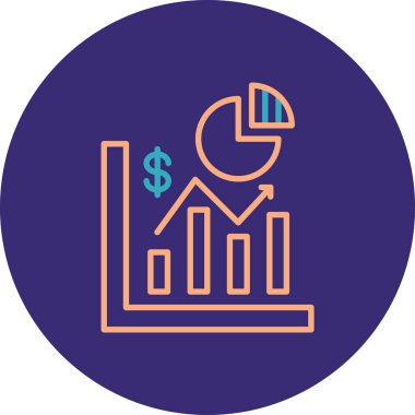 grafik simgesinin vektör illüstrasyonu
