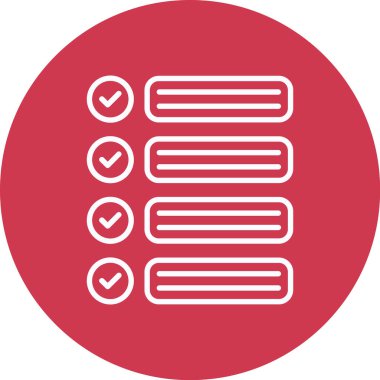 Kontrol listesi simgesi vektör illüstrasyonu