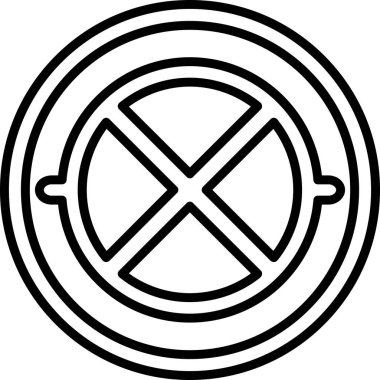 Bir simgesiz vektör illüstrasyonu