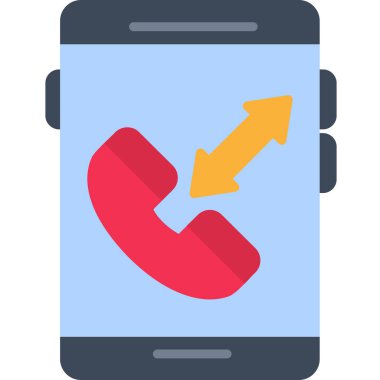 telefon arama simgesi, vektör, illüstrasyon tasarımı