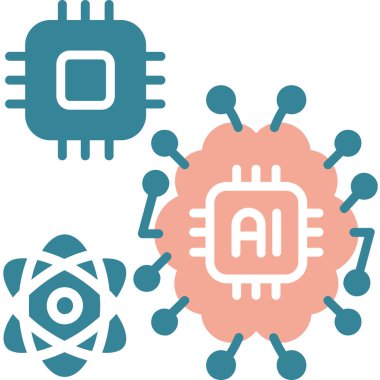 Robot simgesi. Web vektör illüstrasyonu