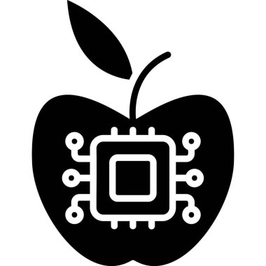elma simgesi, vektör illüstrasyonu