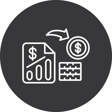 Dolar simgesi vektör illüstrasyonu