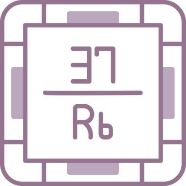 Kimyasal simge vektör çizimi