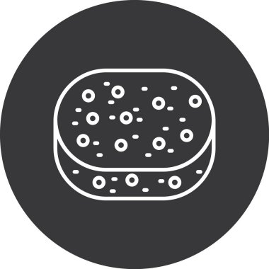 Pizza simgesinin vektör illüstrasyonu