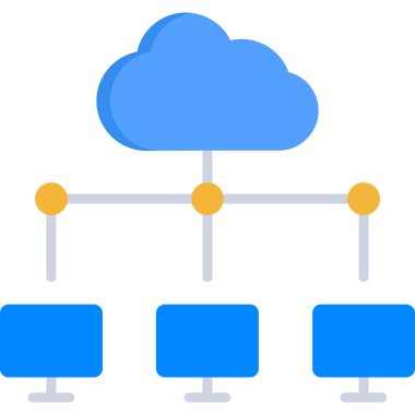 bulut ağ bağlantı simgesi