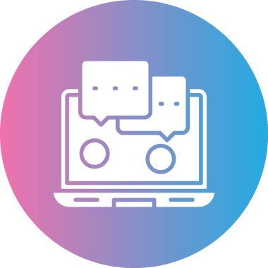 Bilgisayar. Web simgesi basit tasarım