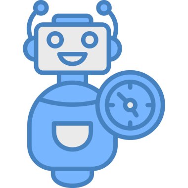 Robot simgesi. Vektör çizim