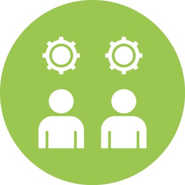 Vites düz yuvarlak vektör simgesi