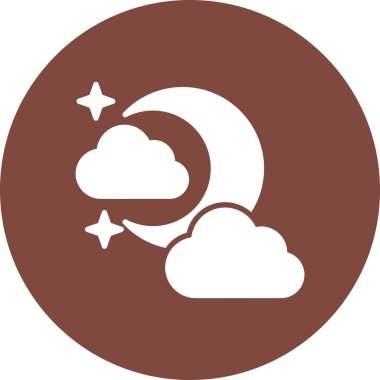 Bulut. Web simgesi basit illüstrasyon