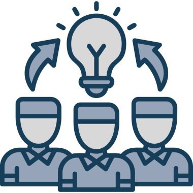 yaratıcı fikir simgesi, vektör illüstrasyonu