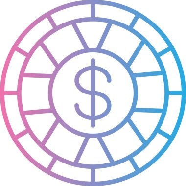 Dolar simgesi vektör illüstrasyonu