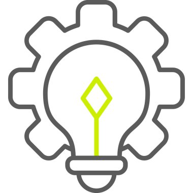 Bir fikrim var. Web simgesi basit illüstrasyon