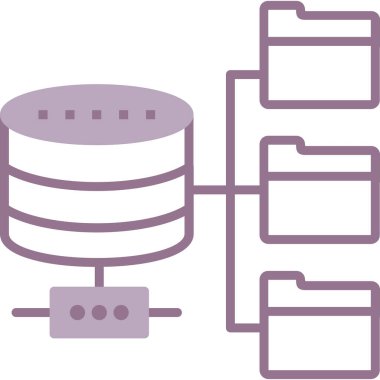 Veri merkezi. Web simgesi basit tasarım