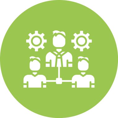 Vites vektör simgesi. Bu düz yuvarlak kare gri ve cyan renklerini kullanır ve beyaz bir arkaplanda izole edilir.