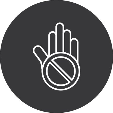 Vektör Durdurma simgesi illüstrasyonu