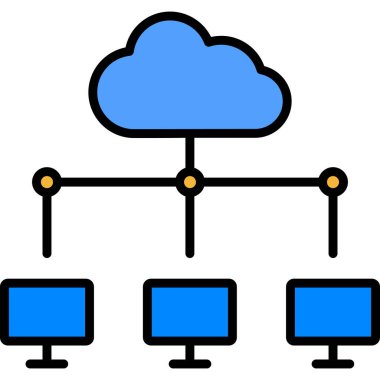 ağ paylaşım simgesi çizimi