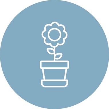 çiçek simgesi vektör illüstrasyonu