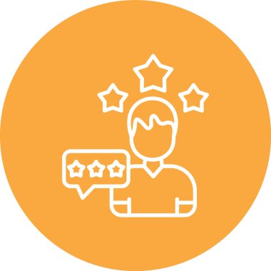 yıldız derecelendirme ikonu vektör çizimi