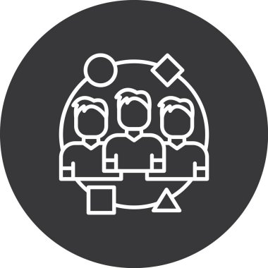 Ekip çalışması simge vektör çizim