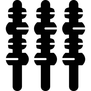 Siyah ve beyaz simgelerinin vektör çizimi